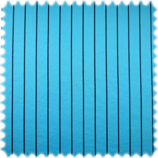 AKTION 100% Baumwolle Ferrat Hellblau mit blauen Streifen