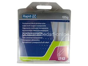 Rapid Transparente Schmelzklebestangen 12mm 125g