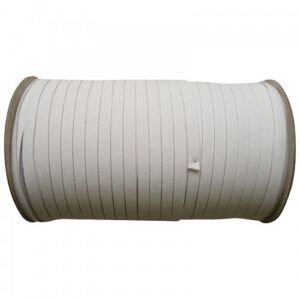 250 Meter Gummiband / Elastisches Nähband Weiss  8 mm breit Dehnung 185 %