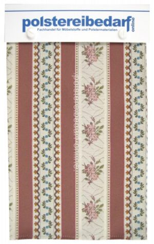 Biedermeier Streifen Damast Möbelstoff Kollektion 30x20cm mit 5 Farben