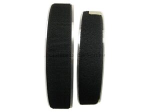 10 Meter Klettband Flausch u. Haken Schwarz 3 cm