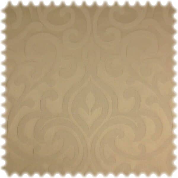 AKTION 100% Baumwolle Damast Möbelstoff Ornament Austin Beige