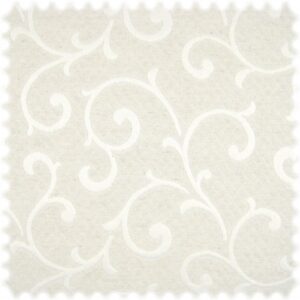 Jacquard Flachgewebe Möbelstoff Baster Ornament Perlweiss