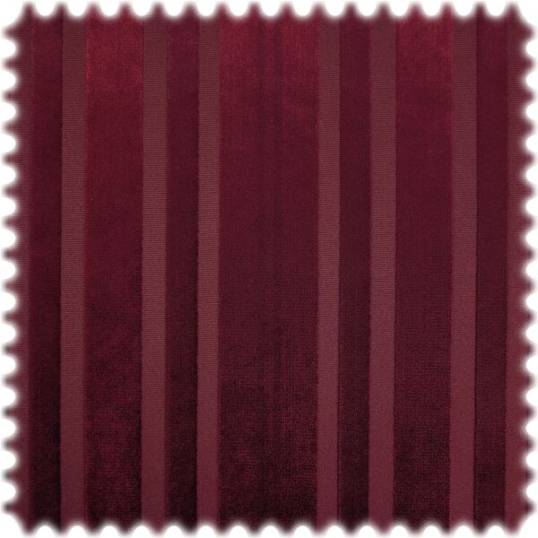 AKTION Trevira CS Velours de Géne Streifen Möbelstoff Classic Justus Bordeaux