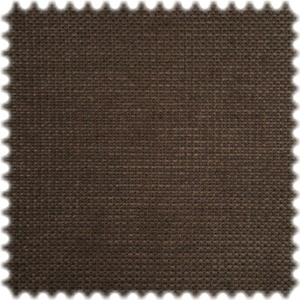 Chenille Flachgewebe Möbelstoff Cube Dunkelbraun