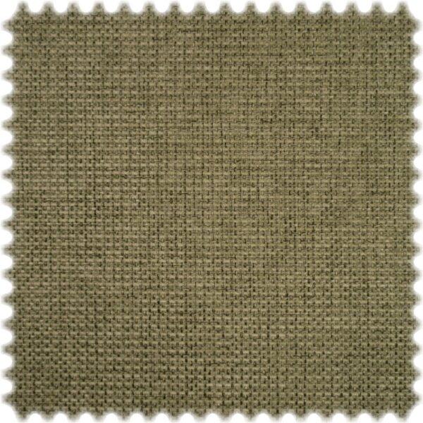 Chenille Flachgewebe Möbelstoff Cube Oliv