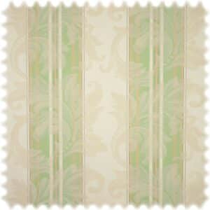 Jacquard Möbelstoff Barock Stripe Grün mit Fleckschutz