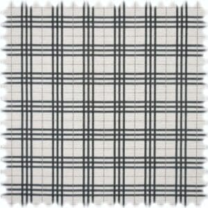 AKTION Jacquard Flachgewebe Möbelstoff Cuadrados Schwarz / Weiß