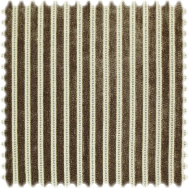 AKTION Chenille Streifen Möbelstoff Fern Hellbraun