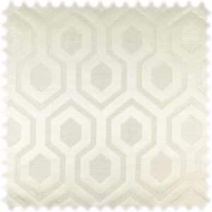 AKTION Jacquard Möbelstoff Forecast Perlweiss mit Glanzoptik