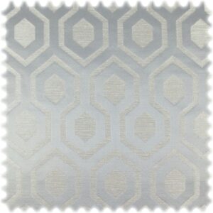 AKTION Jacquard Möbelstoff Forecast Silber mit Glanzoptik