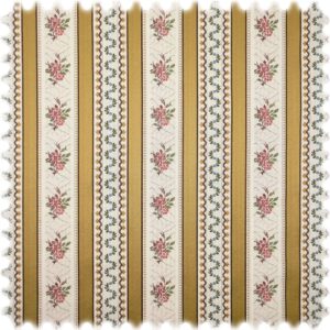 Biedermeier Streifen Möbelstoff Gold
