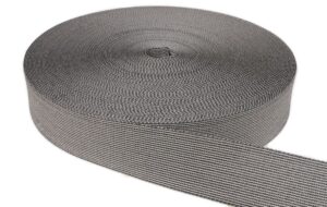 Polster Gummigurte Elastikmaterial Schwarz/Weiss 6 cm breit Dehnung 65 % Meterware