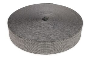 50 Meter Polster Gummigurte Elastikmaterial Schwarz/Weiss 6 cm breit Dehnung 65 %