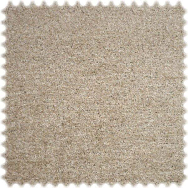 Chenille Möbelstoff Neapel Beige in Bouclé-Optik