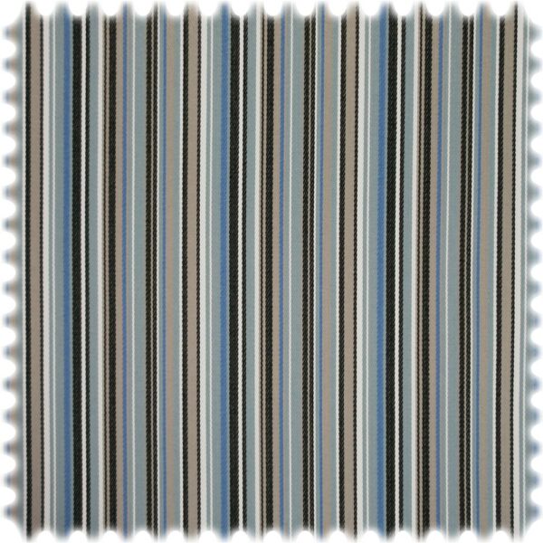 UV Beständiger Outdoor & Boot Möbelstoff Solar Stripe Hellblau mit Sanitized®Ausrüstung