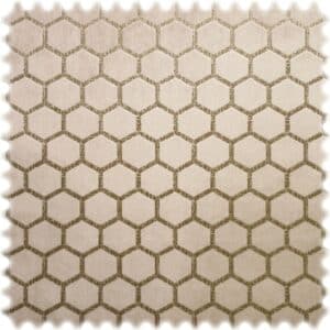 Clarke & Clarke Samt Velours Möbelstoff Hexa Beige