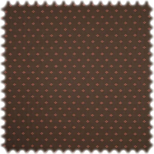 AKTION Trevira CS Jacquard Möbelstoff Gilmore Dunkelbraun / Terracotta