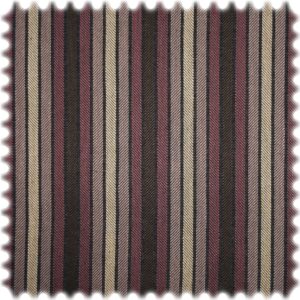 AKTION Jacquard Streifen Möbelstoff Ipanema Beige / Violett / Braun