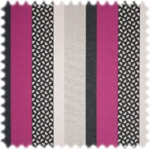 AKTION Outdoor Jacquard Streifen Möbelstoff Lodge Violett