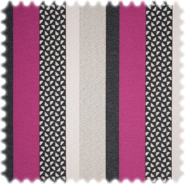 AKTION Outdoor Jacquard Streifen Möbelstoff Lodge Violett