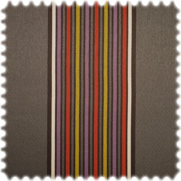 AKTION Outdoor Jacquard Möbelstoff Promenade Rot / Lila / Gelb