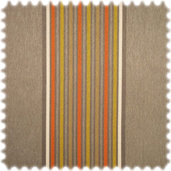 AKTION Outdoor Jacquard Möbelstoff Promenade Orange / Gelb / Beige