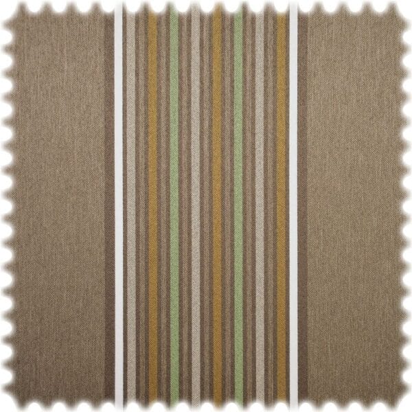 AKTION Outdoor Jacquard Möbelstoff Promenade Braun / Grau / Mint