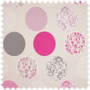 AKTION Outdoor Jacquard Möbelstoff Sunny Day Magenta / Lila
