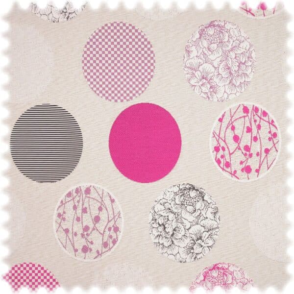 AKTION Outdoor Jacquard Möbelstoff Sunny Day Magenta / Lila
