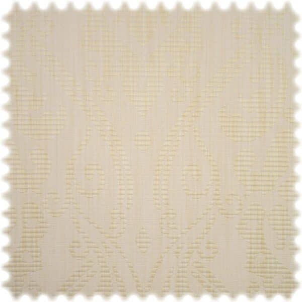 AKTION Reststück 1 Meter Jacquard Möbelstoff Tresca Hellelfenbein
