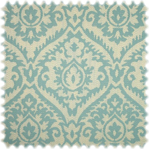 AKTION Trevira CS Jacquard Möbelstoff Maskat Türkis B1