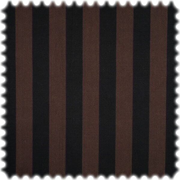 AKTION Trevira CS Streifen Möbelstoff Sporty Stripe Schwarz / Dunkelbraun