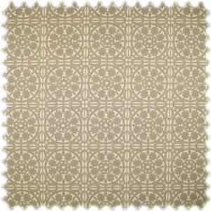 Auslaufware! Landhaus Möbelstoff Messina Ornament Taupegrau