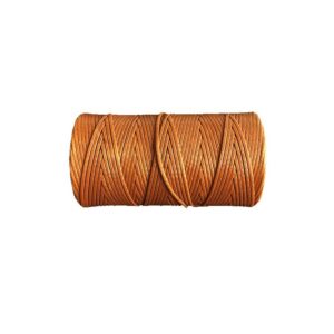 Heiro Leder- und Sattlergarn Tabak 1mm Dick 100 Meter Rolle