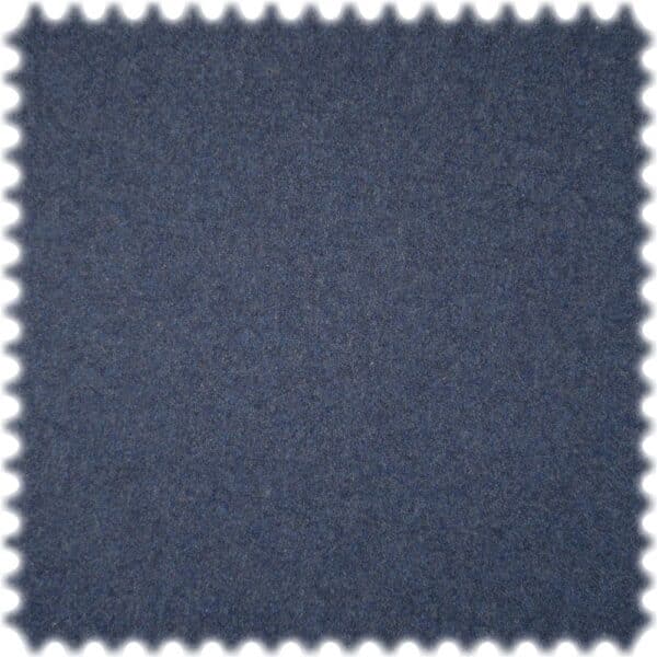 Recycelter Wollstoff Merino Look Blau