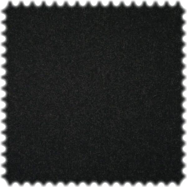 Recycelter Wollstoff Merino Look Schwarz