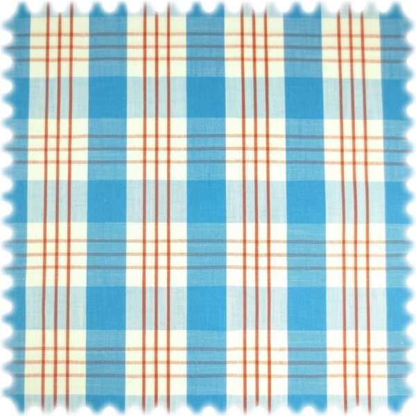 AKTION Leinenoptik Möbelstoff Middleton Blau / Weiss