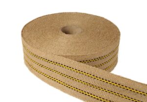 Polster Jute Gurte Gelb Meterware