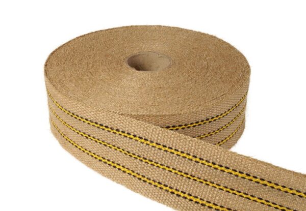 Polster Jute Gurte Gelb Meterware