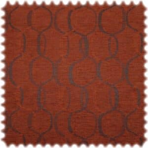 Chenille Möbelstoff Barcelona Rot Orange