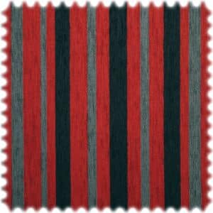 Chenille Möbelstoff Madrid Rot / Schwarz / Anthrazit