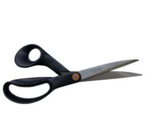 Universalschere / Stoffschere aus Stahl mit Kunststoffgriff Schwarz 24 cm