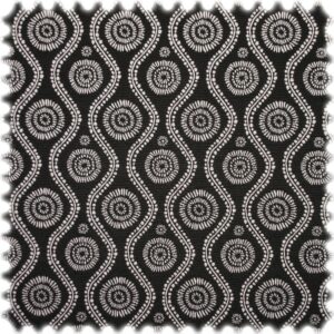 Jacquard Flachgewebe Möbelstoff Versus Schwarz / Weiß