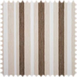Chenille Möbelstoff Madrid Creme / Braun / Weiss