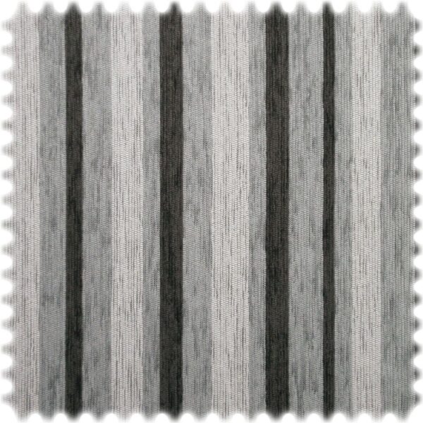 Chenille Möbelstoff Madrid Anthrazit / Weiss